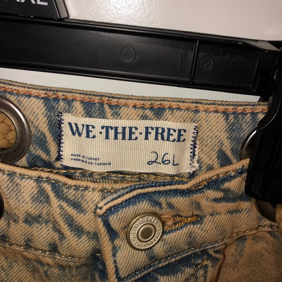 We The Free by Free People Moxie Low Slung Cowboy Barrel Relaxed Jeans 26L 26 L - Picture 8 of 10